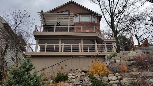 Trex Railings — real project photo by Supreme Deck Builders, Southeast Michigan