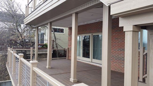 Trex Railings — real project photo by Supreme Deck Builders, Southeast Michigan