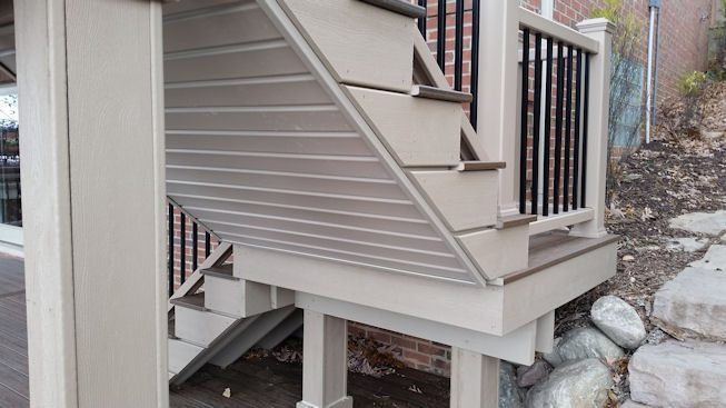 Trex Railings — real project photo by Supreme Deck Builders, Southeast Michigan