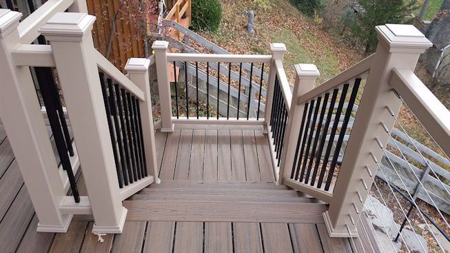 Trex Railings — real project photo by Supreme Deck Builders, Southeast Michigan