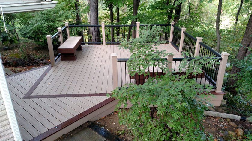 Trex Railings — real project photo by Supreme Deck Builders, Southeast Michigan
