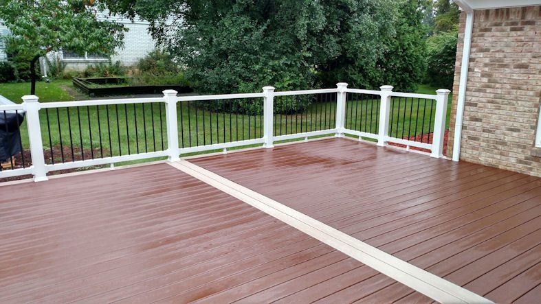 Trex Railings — real project photo by Supreme Deck Builders, Southeast Michigan