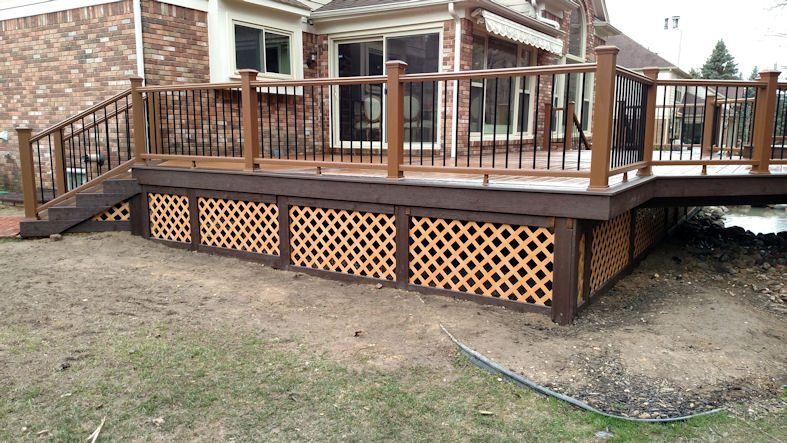 Trex Railings — real project photo by Supreme Deck Builders, Southeast Michigan