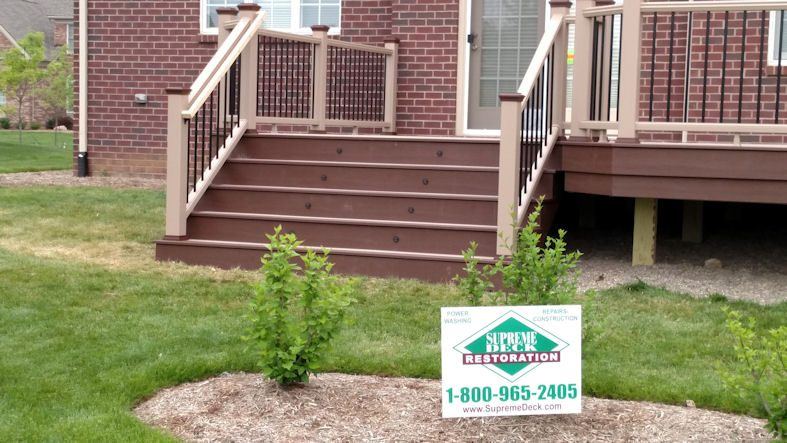 Trex Railings — real project photo by Supreme Deck Builders, Southeast Michigan