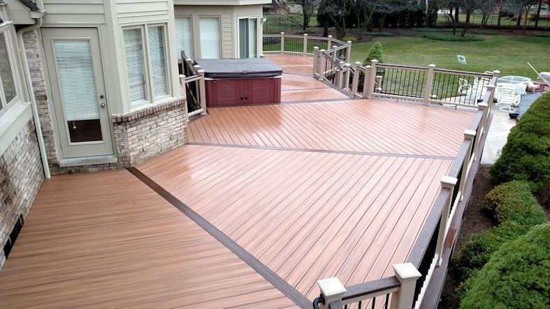 Trex Railings — real project photo by Supreme Deck Builders, Southeast Michigan