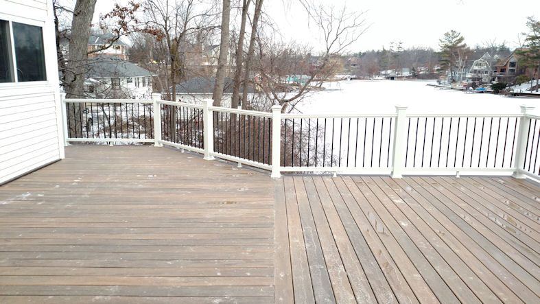 Trex Railings — real project photo by Supreme Deck Builders, Southeast Michigan