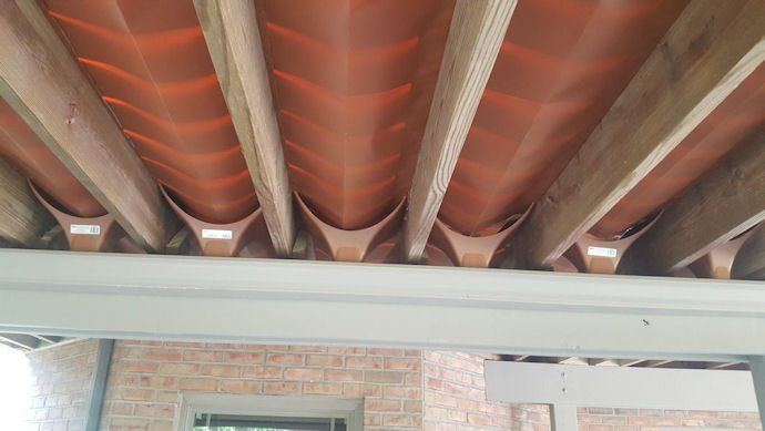 Trex Rain Escape — real project photo by Supreme Deck Builders, Southeast Michigan