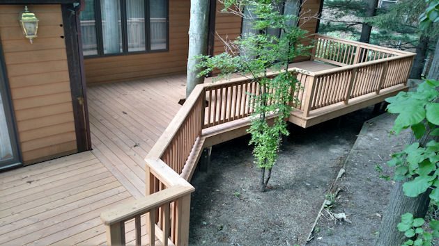Wood Deck Gallery — real project photo by Supreme Deck Builders, Southeast Michigan