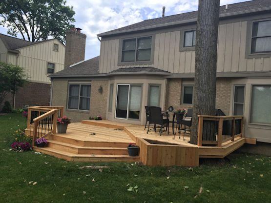 Wood Deck Gallery — real project photo by Supreme Deck Builders, Southeast Michigan