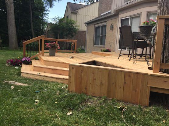 Wood Deck Gallery — real project photo by Supreme Deck Builders, Southeast Michigan