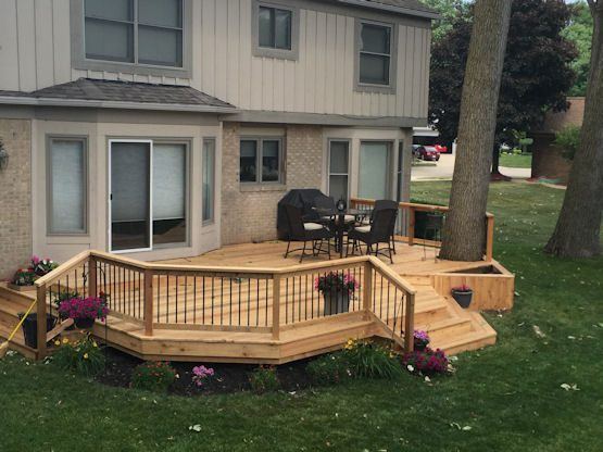 Wood Deck Gallery — real project photo by Supreme Deck Builders, Southeast Michigan