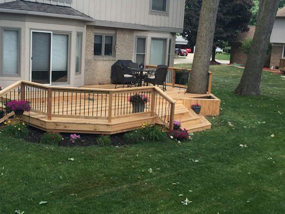 Wood Deck Gallery — real project photo by Supreme Deck Builders, Southeast Michigan