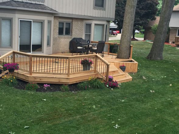 Wood Deck Gallery — real project photo by Supreme Deck Builders, Southeast Michigan