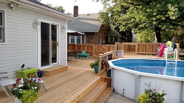 Wood Deck Gallery — real project photo by Supreme Deck Builders, Southeast Michigan