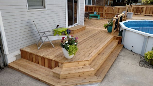 Wood Deck Gallery — real project photo by Supreme Deck Builders, Southeast Michigan