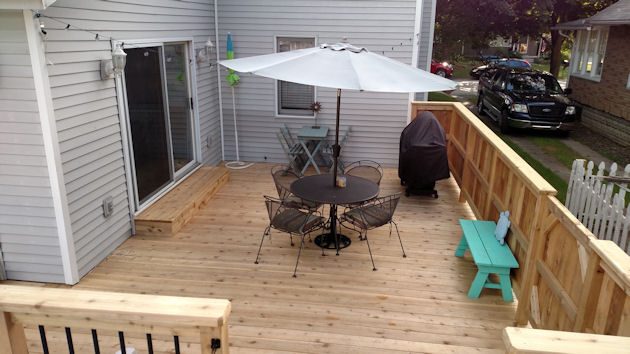 Wood Deck Gallery — real project photo by Supreme Deck Builders, Southeast Michigan