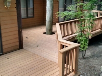 TREE IN MIDDLE OF DECK