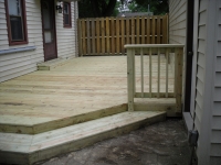 PRESSURE TREATED DECK AND FENCE