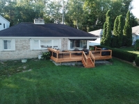 Cedar deck in Flat Rock Michigan