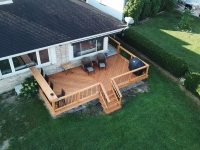 Cedar deck in Flat Rock Michigan