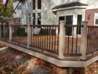 Beige railing