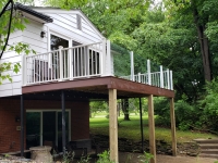 White Ultra Max rails Glass