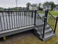 Black metal railing Howell Ultra Max rails